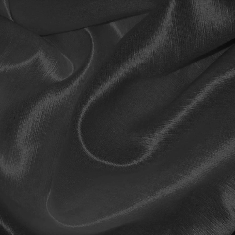 Black Satin Hemp Silk - 55%H 45%S - 4.6oz | Buy Hemp Fabrics Here